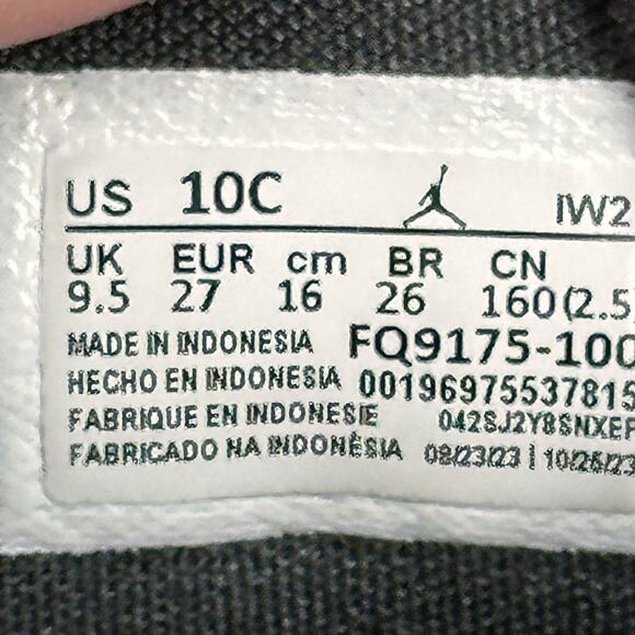 Air Jordan 3 Retro Toddler Kids 10C Red Stardust PS Shoes White Sneakers - Picture 8 of 8